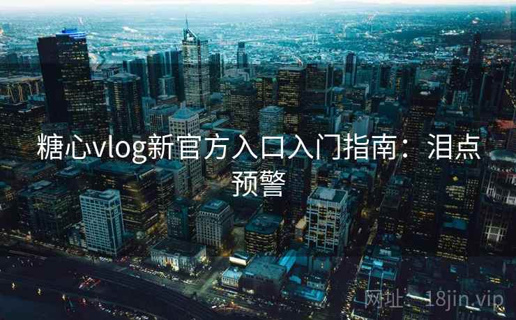 糖心vlog新官方入口入门指南：泪点预警